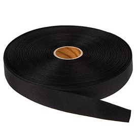3/4" Black Nylon Binding Tape Type III Grosgrain Milspec 5038-100 Yard Roll