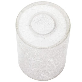 Crack Finish Glass Lamp Shade, 3 Pack LEDupdates Clear Crackle Finish Cylinder for Light Fixture Shade Replacement 1" 5/8 fitter