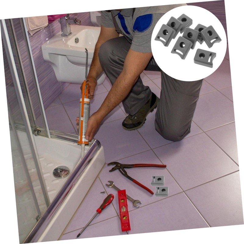 DOITOOL 8pcs Shower Door Bumper Stops Collision Sliding Door Stoppers