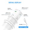 ANNQUAN 3.15" Pop Up Countertop Outlet Wireless Charger 65W USB
