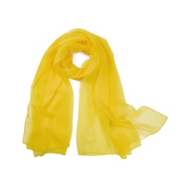 Long Scarves for Women Lightweight Fashion Solid Shawl Yellow One Size