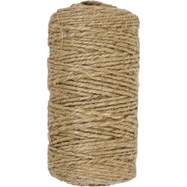 Rocky Mountain Goods Jute Twine 3mm 200 ft - Strong Soft Natural Fiber Brown Jute for Plants, Gardening, Crafts, Macrame, Picture Hanging, Gifts, Crochet, Tomatoes - Garden Twine - Brown Rope Tie