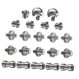 jojofuny 22pcs Threaded Screw Mount Camera and Tripod to Converter Lightweight and Photography Accessories Includes Screws and Reducer Nuts for Monopods and