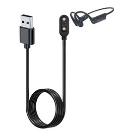 NOUKAJU Charger for IFECCO X17/X7 Bone Conduction Headphones, Magnetic USB Charging Cable 1.96ft/60cm,Charger Cable for IFECCO X7 Bone Conduction Headphones(Black)
