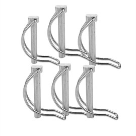 HAIWEN M4.7mm Stainless Steel 316 Quick Lock Release Trailer Towing Coupler Safety Pin Bicycle Stroller Cargo Boat Stage Leg Hitch Hook Clip (Package:10PCS)