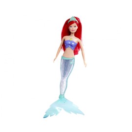 Simba 105733656 - Steffi Love Sparkle Mermaid Doll (39 cm) - Glittering Mermaid with Bright Rainbow Colour Changing, Water-Suitable Toy for Children from 3 Years, Multicoloured