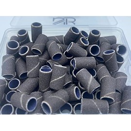 Spontaneous Beauty 100 PCS Premium Sanding Band + 2 Free Mandrel (Fine - 240 Grit, Brown)