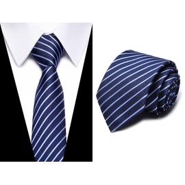 Passabin Tie For Men Necktie Woven Jacquard Neck Ties 6 PCS (Gold,Red,Sky Blue,Blue)