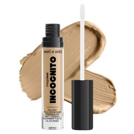 wet n wild Mega Last Incognito All-Day Full Coverage Liquid Matte Concealer, Medium Honey, 0.18 Ounce