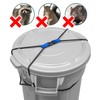 (2 Pack) Encased Trash Can Lock, Bungee Cord Heavy Duty
