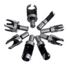 Baorder 8Pcs Wood Plug Cutter Drill Bit Set Carbon Steel