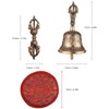 Tibetan Buddhist Bell Bronze Hand Bell with Vajra Padding for