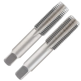 Qjaiune 2pcs M12x1.25 Tap, M12 Metric Thread Tap Right Hand Thread Tapping Tool, HSS Thread Milling Taps (M12 x 1.25, Taper & Plug Tap)
