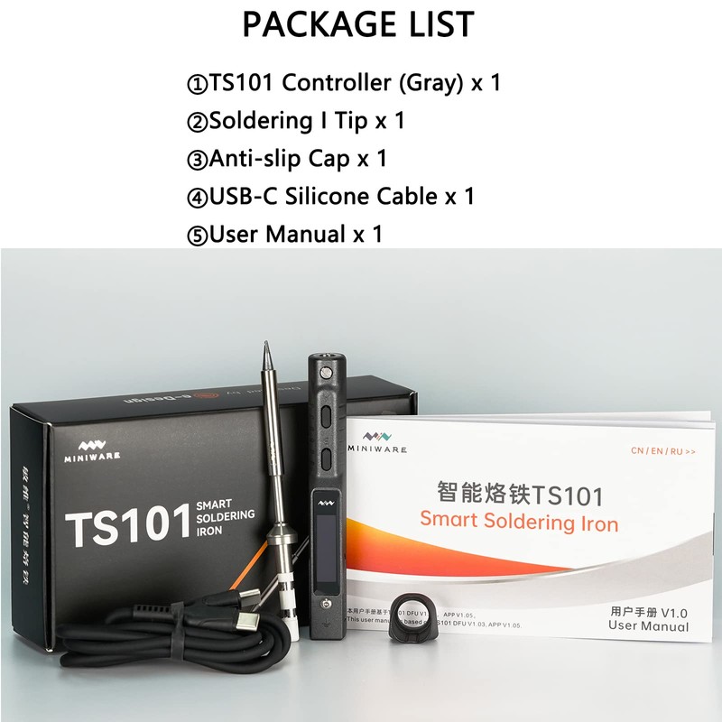 TOOLSAVING TS101 Soldering Iron TS100 Upgraded 90W PD 65W DC