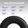 TRIBLE SIX 16x6.50-8 Lawn Mower Tire, 2 Ply,Tubeless,2 Pack