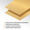 Axigundaone 2 Pcs Brass Sheet for Crafts, 14 Gauge(1.5 mm)