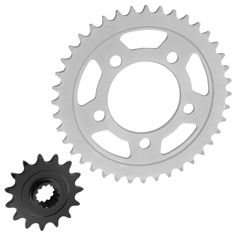 Caltric Front Rear Drive Chain Sprocket for Honda Rebel 500