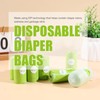 USBOO Biodegradable Disposable Diaper Bags, 200 Count, 1.0 Liters Capacity,