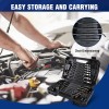 WORKPRO 22-Piece Flex-Head Ratcheting Wrench Set Metric 6-18mm & SAE