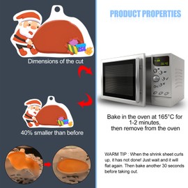 QIQN Shrink Film Set Key Ring Shrink Film Set Shrink Film for Crafts Luminous Shrink Paper for Families Children DIY Creative Craft Badge Jewellery Pendant (25)