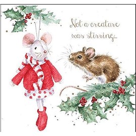 Wrendale Designs by Hannah Dale - Not A Creature Was Stirring - Christmas Card Box Set - Pack of 8