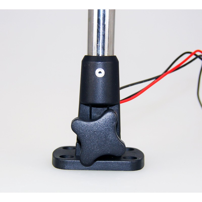 Marine Boat Foldable Dual Mount Anchor Stern Light Aluminum Pole