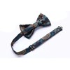 HISDERN Men’s Y-Shape Braces, Bow Tie, Paisley Handkerchief Set, 6