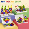 Portable Magnetic Tiles for Kids Travel - 40pcs STEM Building