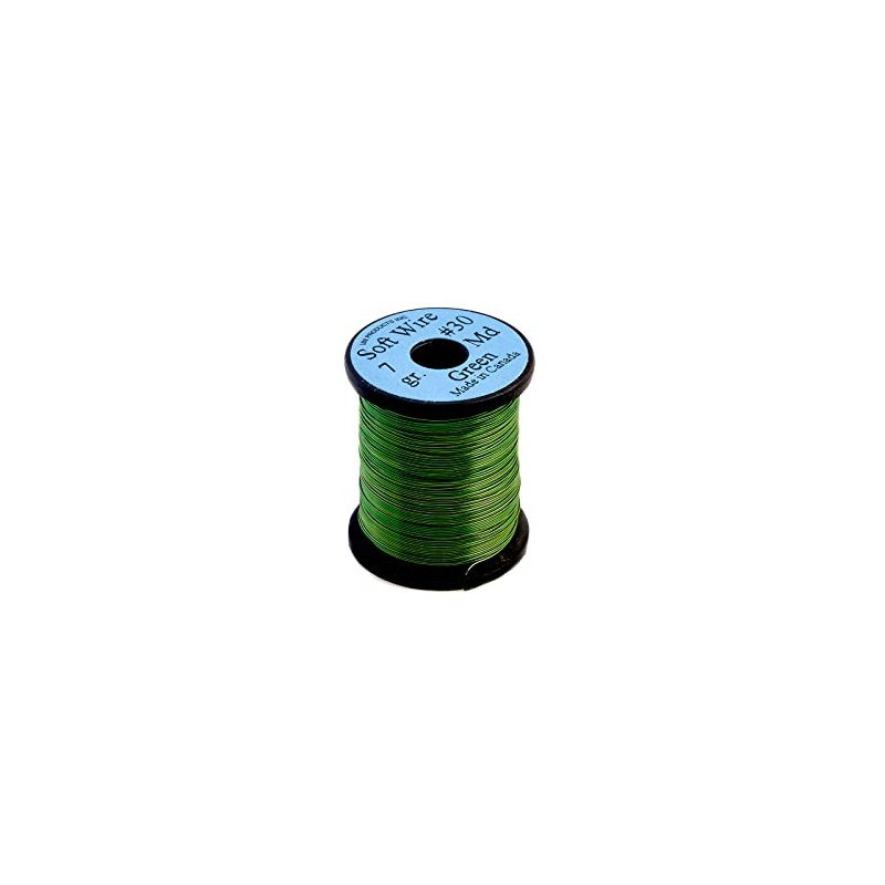 TIEMCO UNI Soft Wire, Medium, Green