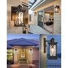 Delicavy Motion Sensor Outdoor Wall Light with Dimmable Bulb, Modern