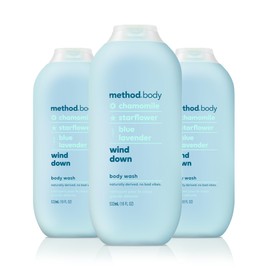 Method Body Wash, Wind Down, 18oz (Pack of 3)
