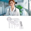 Medical Goniometer Set, 6PCS Transparent Medical Angle Ruler for Orthopedics