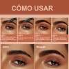 Delineador De Cejas 2 Puntas Impermeable 24h Duración