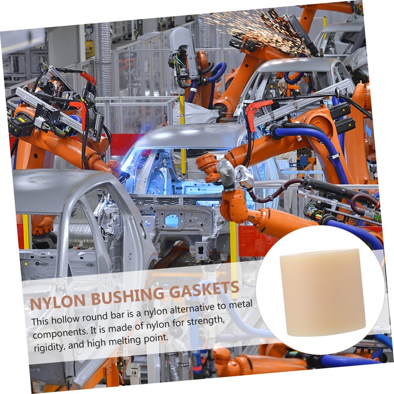Operitacx Nylon Bushing Gasket Round Hole Insulator Nylon Washer Insulated