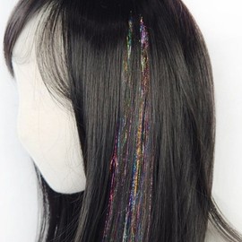 Hair Glitter Wig Hairpiece Bridges Women / 헤어 반짝이 가발 헤어피스 브릿지 여성