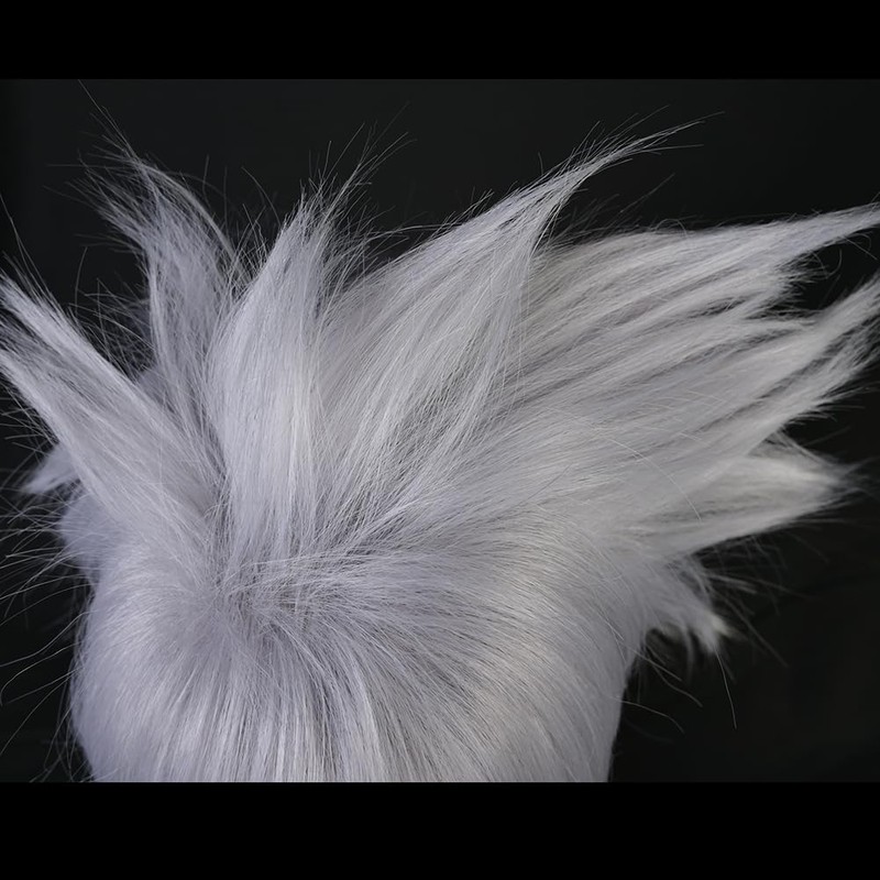 SUNXXCOS NARUTO Cosplay Wig, Heat Resistant, Wig, Costume Accessory (Kakakashi)