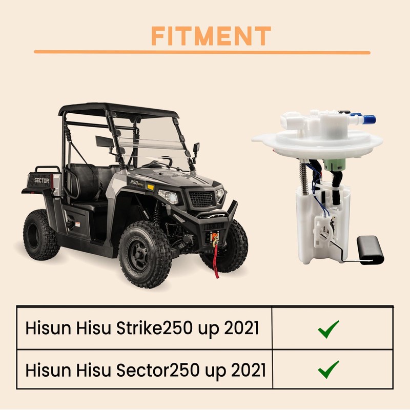 Chikia Hisun 250 EFI Fuel Pump Compatible with Hisun Strike
