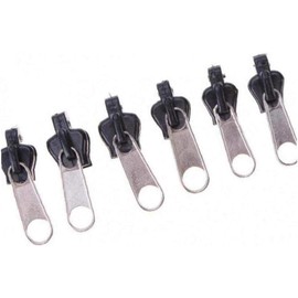 Pack of 6 Universal Instant Fix Zipper Repair Kit Replacement Zip Slider Teeth Zips Design Zippers Sewing Accessories