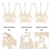 Didiseaon 20pcs Nativity Scenes birth of jesus hanging decor wood
