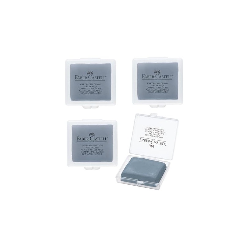 Faber-Castell Erasers - Drawing Art kneaded Erasers, Large size Grey