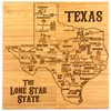 Totally Bamboo Texas State Puzzle 4 Piece Bamboo Coaster Set