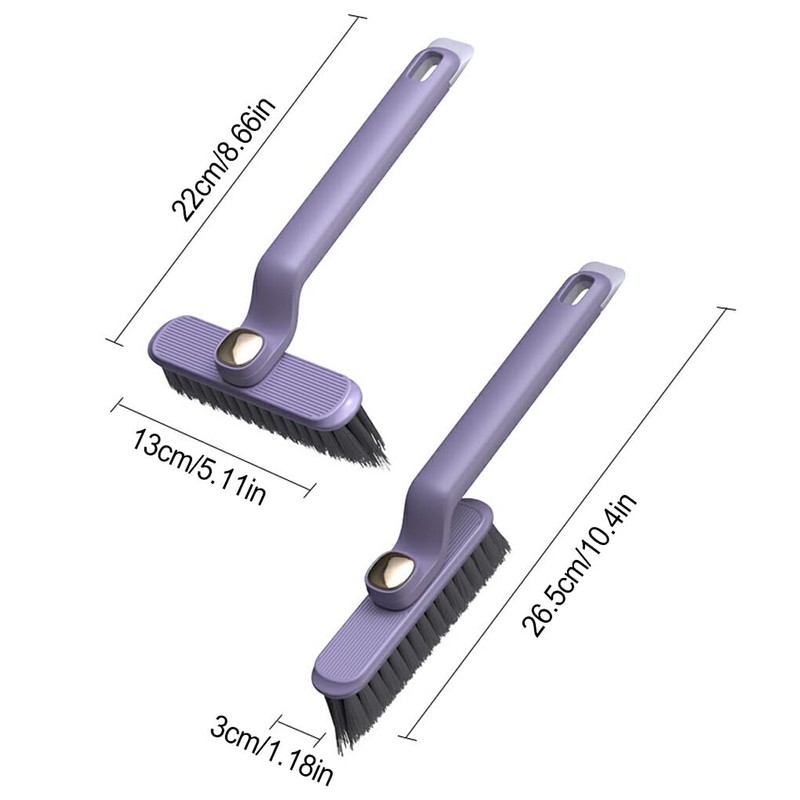 AIXXCUVQ Durable Crevice Cleaning Brush with Comfortable Grip Rotating Crevice