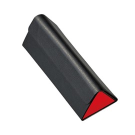 2562-01 Eyeglass Case, Storage for 2 Pieces, Single Storage, Slim, Deformable, Semi-Hard Case, Magnet, Closure, Black