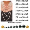 Schmuckwilli Pearl Necklace for Women - 45 cm Length with