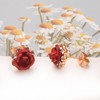 Yoursfs Women’s Rose Earrings, 18K Gold Plated, Enticing, For Both