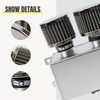 POSENG Universal Aluminum AN10 1.2L Twin Baffle Dual Filter Engine