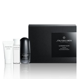 SHISEIDO MEN Ultimune Trial Kit, Small, Facial Cleanser, Lotion, Serum, Citrus and Bamboo Green Scent, Main Unit