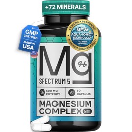 Sonohealth Complejo Magnesio Espectro 500mg Glicinato Malato Citrato Óxido Hidroxi