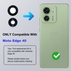 3 Pack for Moto Edge 40 Back Rear Camera Lens