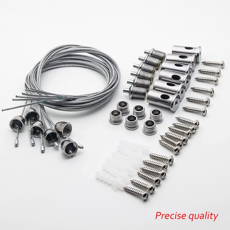 Suspension Cables Kit,Zliger 16 PCS Lamp Holder Suspension Cables Kit